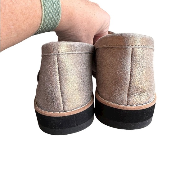 Eileen Fisher - Enna Twisted Metallic Leather Loafers Women’s Sz 10 - Picture 5 of 10